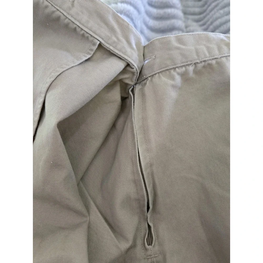 White Stag Women Size 12 Khaki Skort Embroidered 100% Cotton‎ Y2K